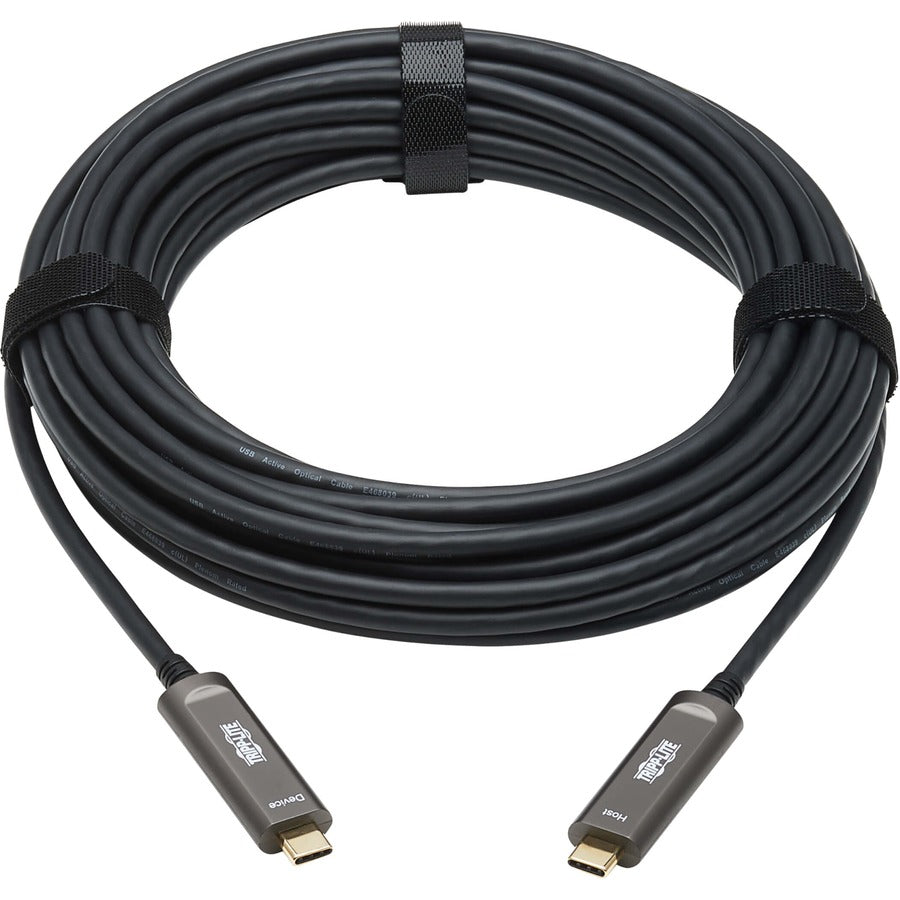 Tripp Lite by Eaton USB-C AOC Cable (M/M) - USB 3.2 Gen 2 (10 Gbps) Plenum-Rated Fiber U420F-10M-D321
