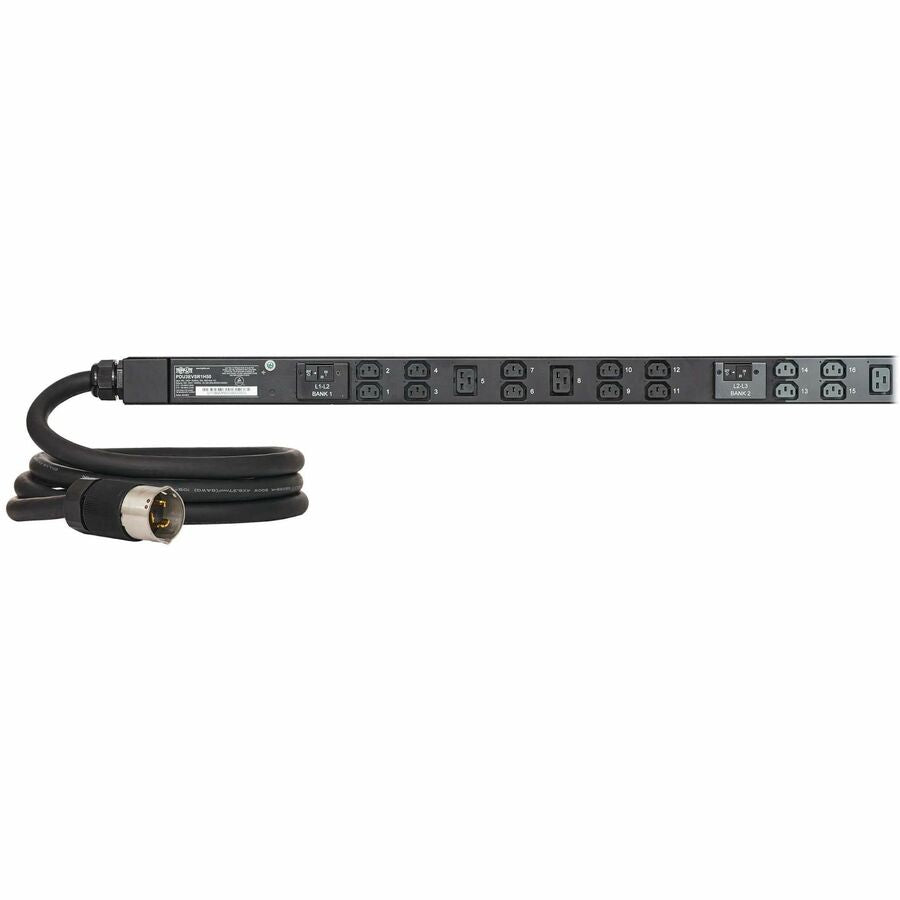 Tripp Lite series 12.6kW 200-240V 3-Phase IsoBreaker Managed PDU - Gigabit, 36 Outlets,