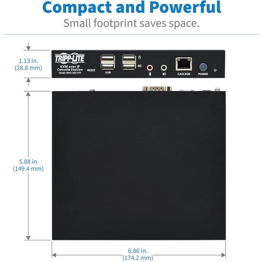 Tripp Lite series KVM over IP Remote-User Console Station, TAA B064-000-STN