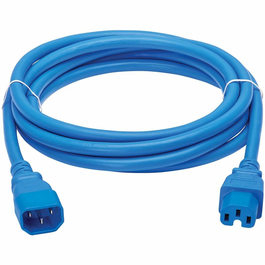 Tripp Lite series Power Cord C14 to C15 - Heavy-Duty 15A 250V 14 AWG 10 ft. (3.1 m) Blue -