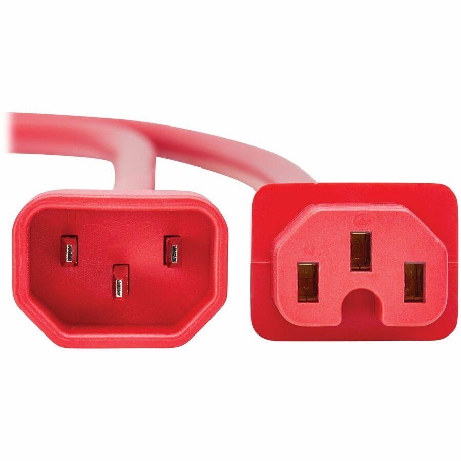 Tripp Lite series Power Cord C14 to C15 - Heavy-Duty 15A 250V 14 AWG 10 ft. (3.1 m) Red -