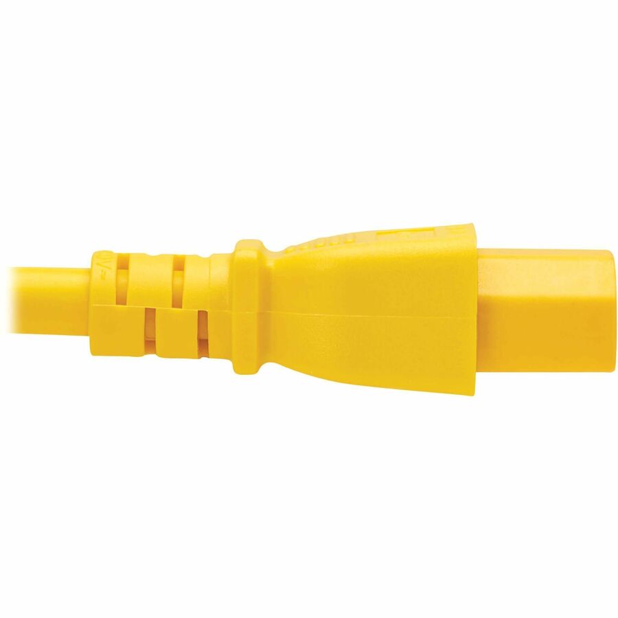 Tripp Lite series Power Cord C14 to C15 - Heavy-Duty 15A 250V 14 AWG 10 ft. (3.1 m) Yellow