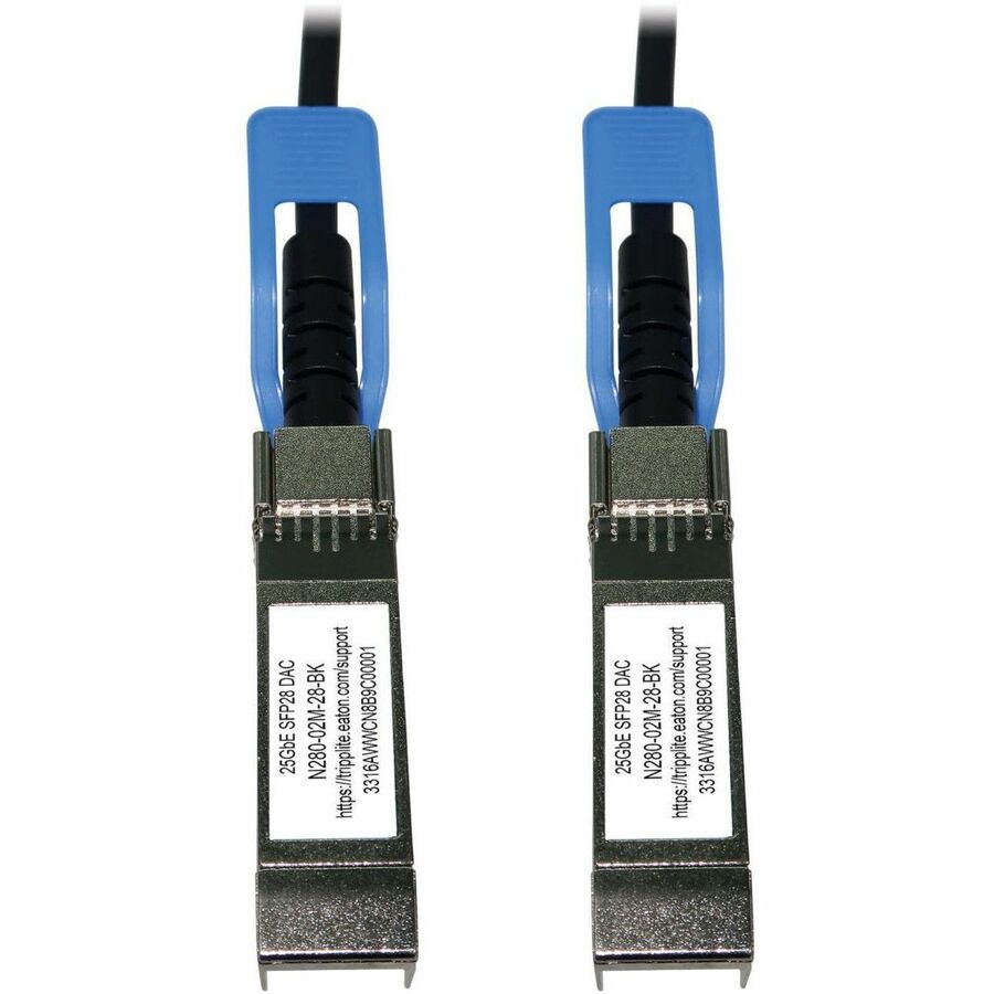 Tripp Lite series SFP28 to SFP28 25GbE Passive Twinax Copper Cable (M/M), SFP-H25G-CU2M