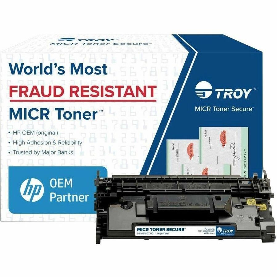 Troy Original MICR High Yield Laser Toner Cartridge - Alternative for HP, Troy W1480X - 02-W1480X-001