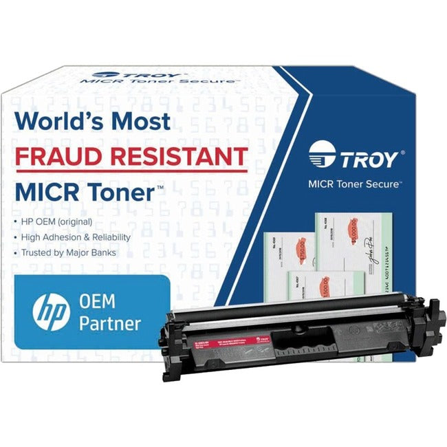 Troy Toner Secure Original MICR High Yield Laser Toner Cartridge - Alternative for Troy, HP CF230X - Black - 1 Pack 02-82029-001