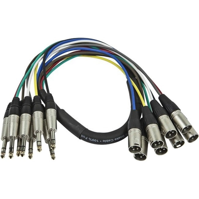 Trs (M) To Xlr (M) Snake Cable 8 Chan 1M