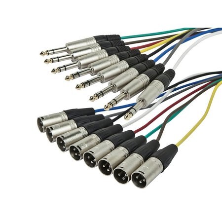 Trs To Xlr M/M Snake Cable 3 M, 8-Chan