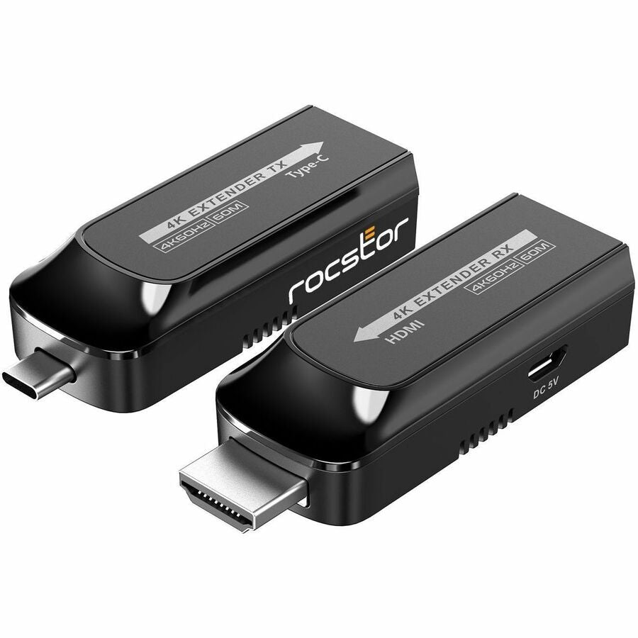 TrueReach 4K@120Hz USB-C HDMI Extender over CAT6/CAT6a/Cat7 Ethernet Cable - USB 3.1 Type