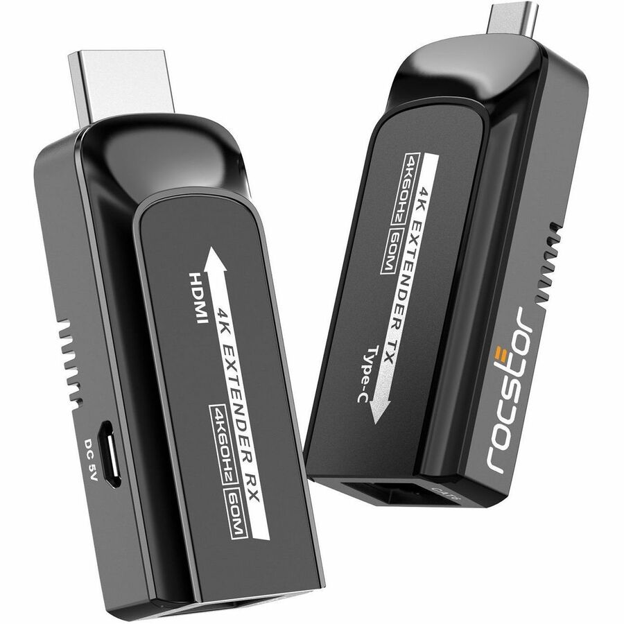 TrueReach 4K@120Hz USB-C HDMI Extender over CAT6/CAT6a/Cat7 Ethernet Cable - USB 3.1 Type