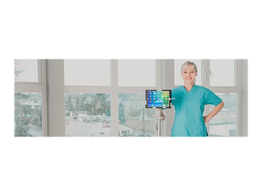 Tryten NOVA 1 - Mounting kit (handle, pole, cart base, holder, enclosure) - for tablet - lockable - medical - steel, anodized T2515