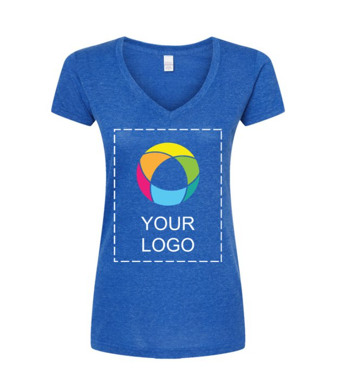 Tultex® Poly-Rich V-Neck Women’s T-Shirt – Ultra-Soft, Stretchy & Ready to Rock