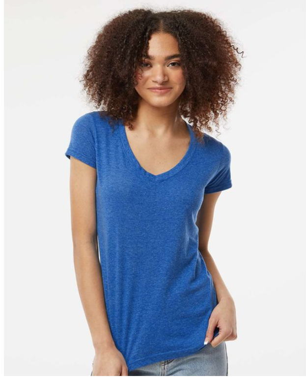 Tultex® Poly-Rich V-Neck Women’s T-Shirt – Ultra-Soft, Stretchy & Ready to Rock
