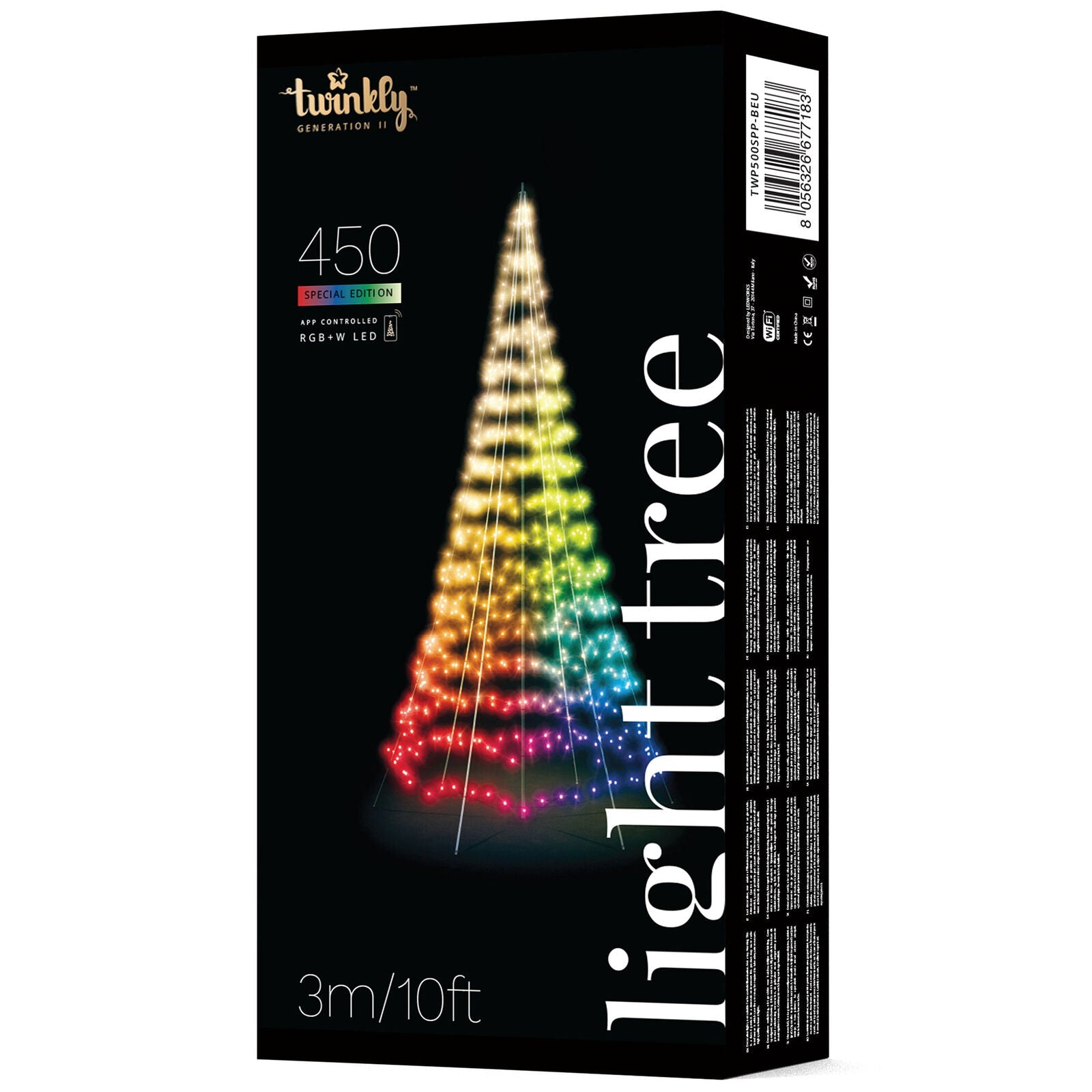 Twinkly 450-Light RGB LED Light Pole Tree (Generation II)