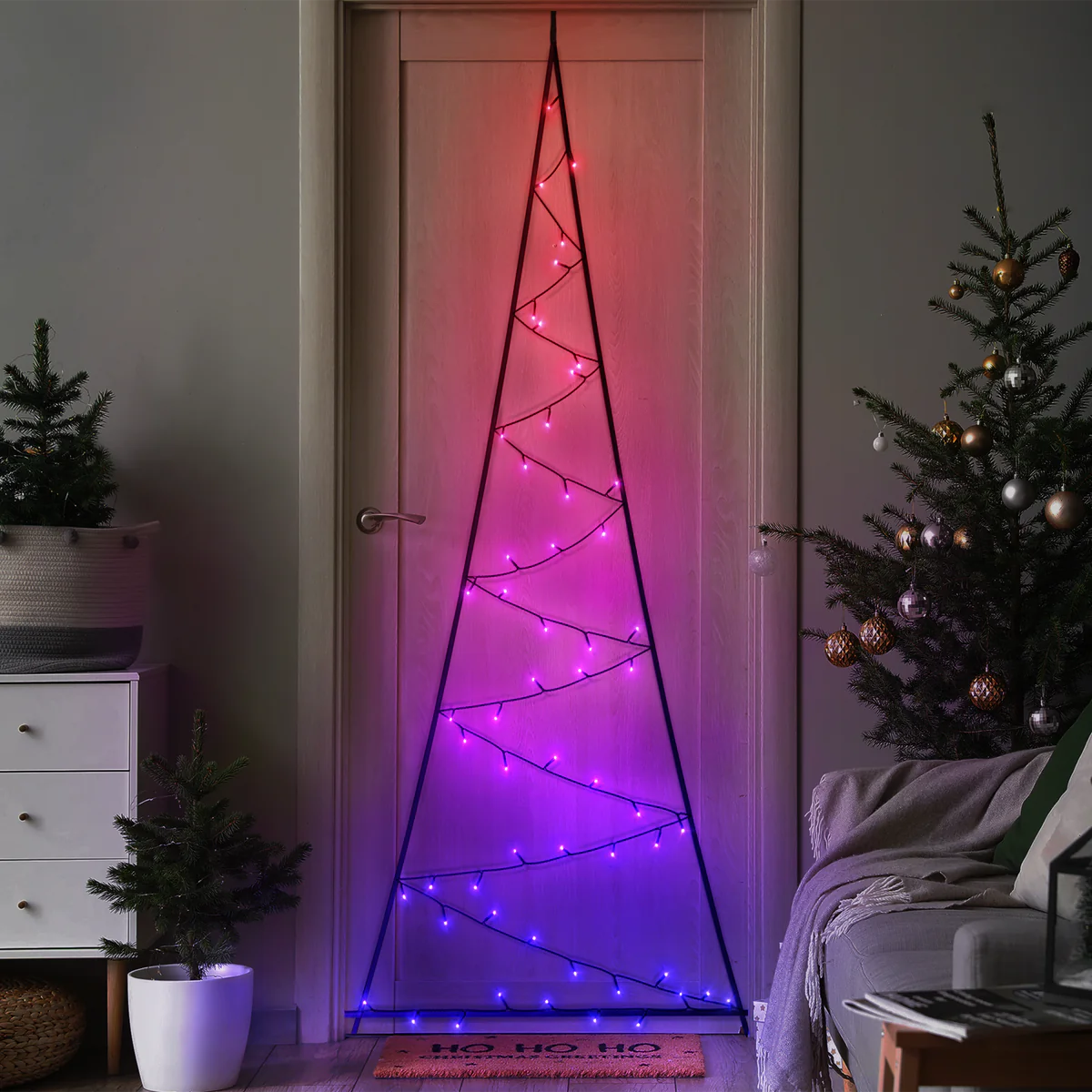 Twinkly 70-Light RGB LED 2D Light Tree (Generation II)