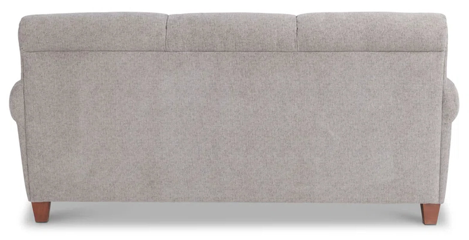 Two Seat Power Reclining Sofa With USB Ports Scalloped Back