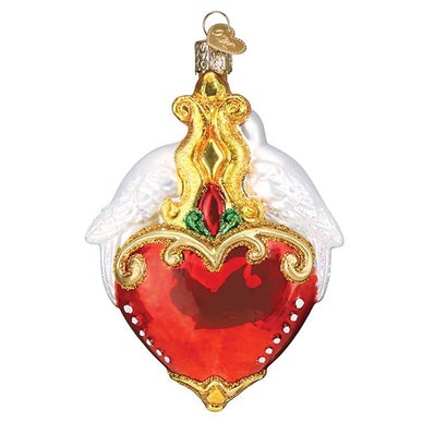 Two Turtle Doves Glass Ornament