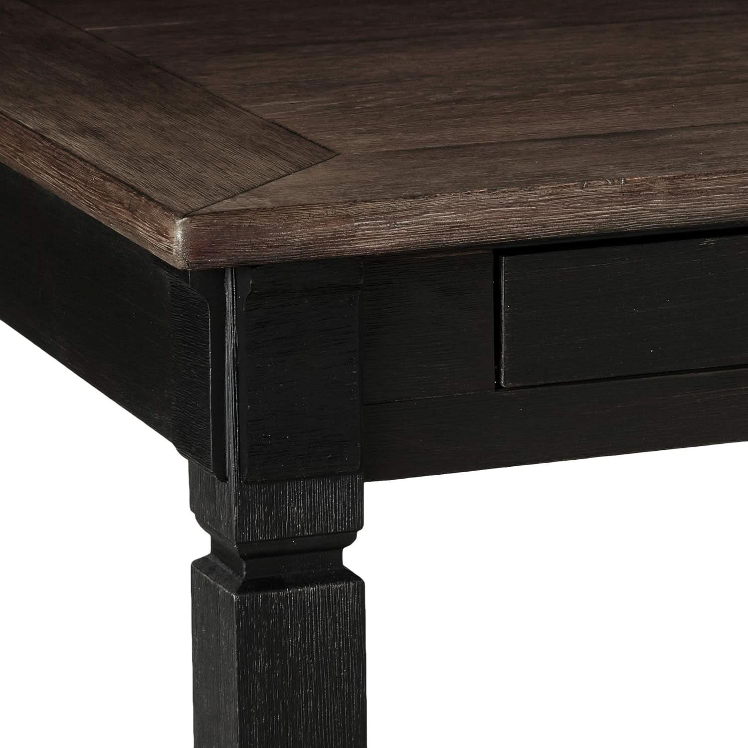 Tyler Creek Farmhouse Dining Table With Drawers Seats 6