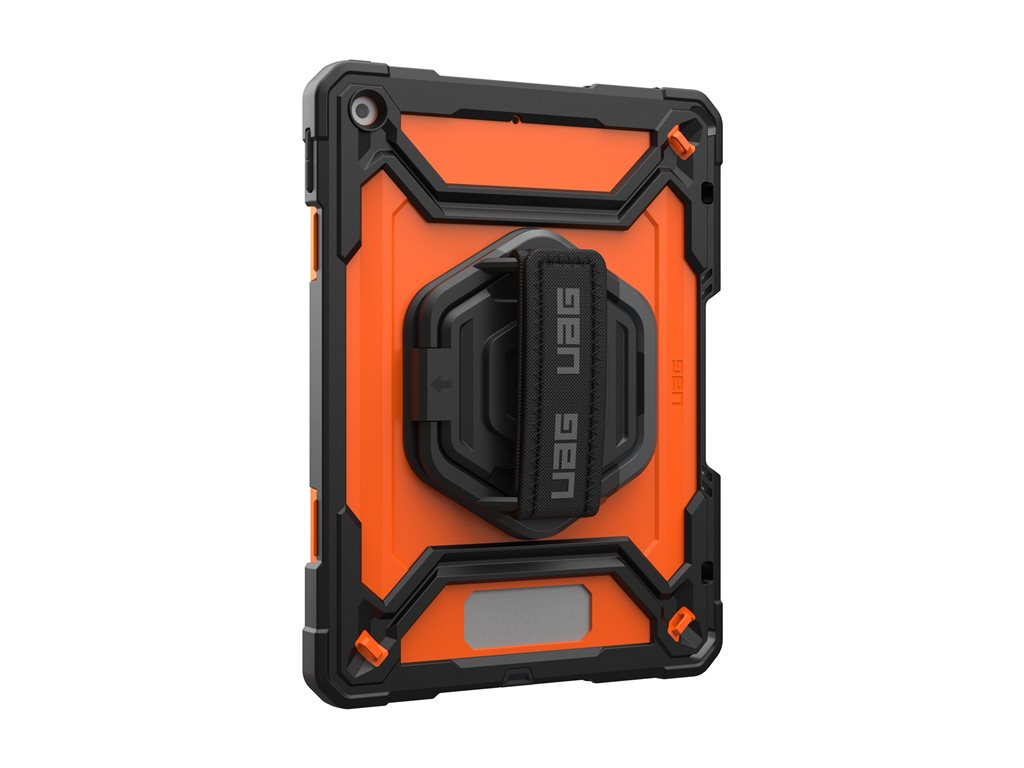 UAG Plasma Series - Back cover for tablet - rugged - orange/black - for Apple 10.2-inch iPad (7th generation, 8th generation, 124471B19740