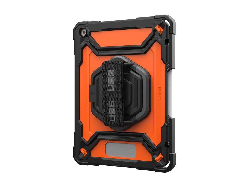 UAG Plasma Series - Back cover for tablet - rugged - orange/black - for Apple 10.2-inch iPad (7th generation, 8th generation, 124471B19740