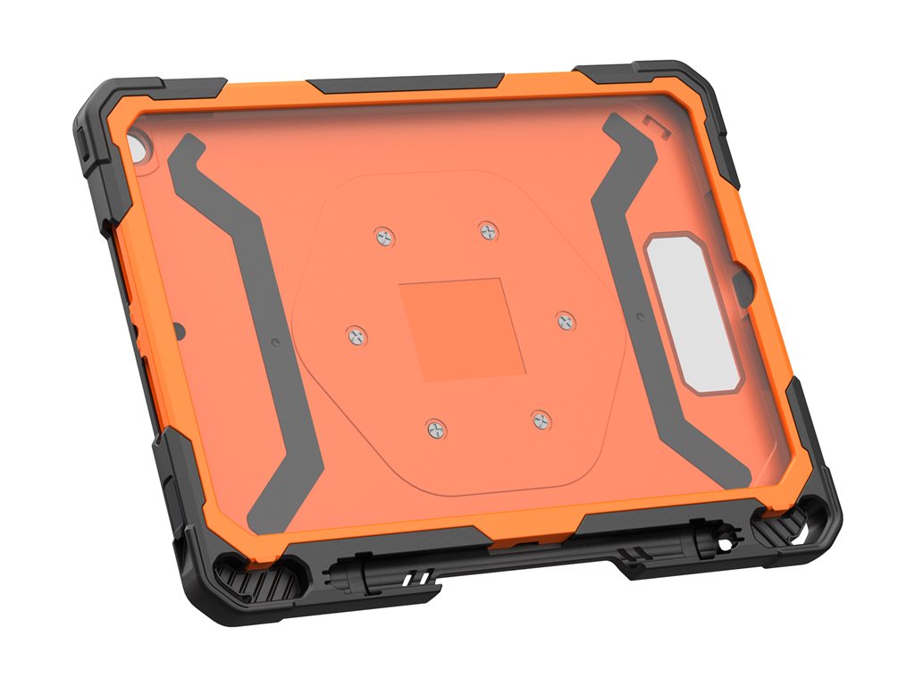 UAG Plasma Series - Back cover for tablet - rugged - orange/black - for Apple 10.2-inch iPad (7th generation, 8th generation, 124471B19740