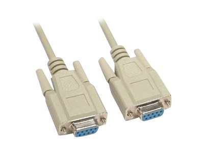 UNC Group - Serial cable - DB-9 (F) to DB-9 (F) - 15 ft - molded, thumbscrews - beige DB9-15F-FF