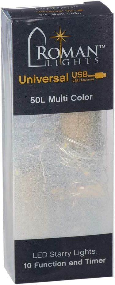 USB 50 LED (16 foot) Multifunction Starry Lights - Multicolor