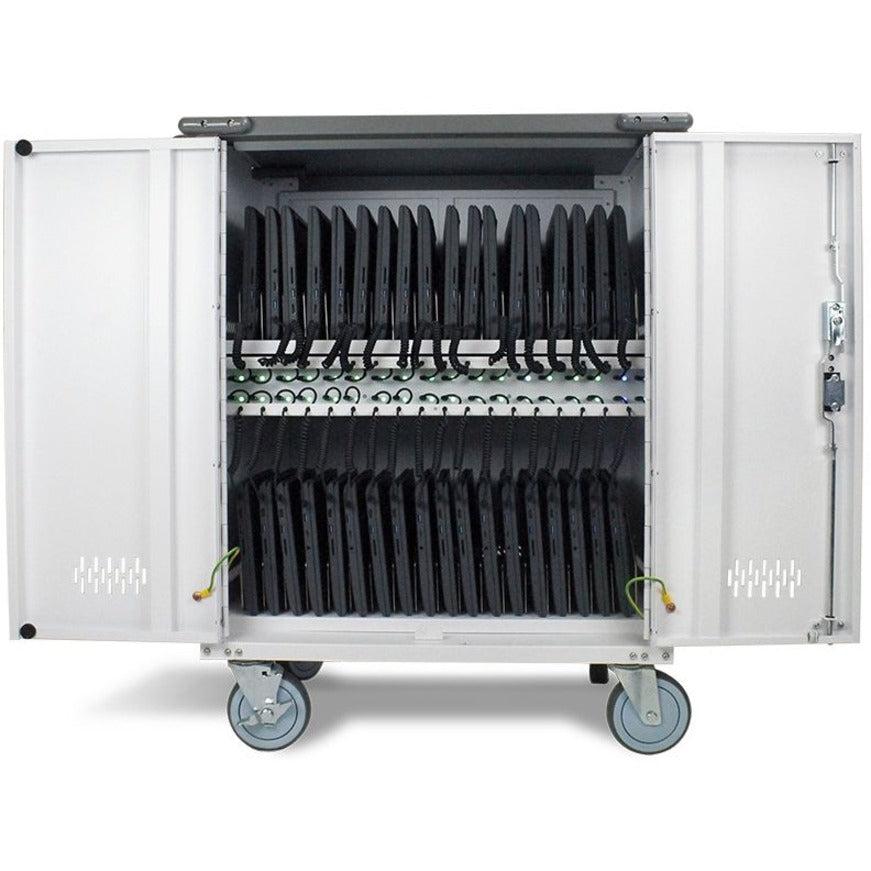 USB-C Charging Cart 36 Devices - JAR Systems Elevate Max Quick-Sense PD | Tecisoft MC-7036-MAX