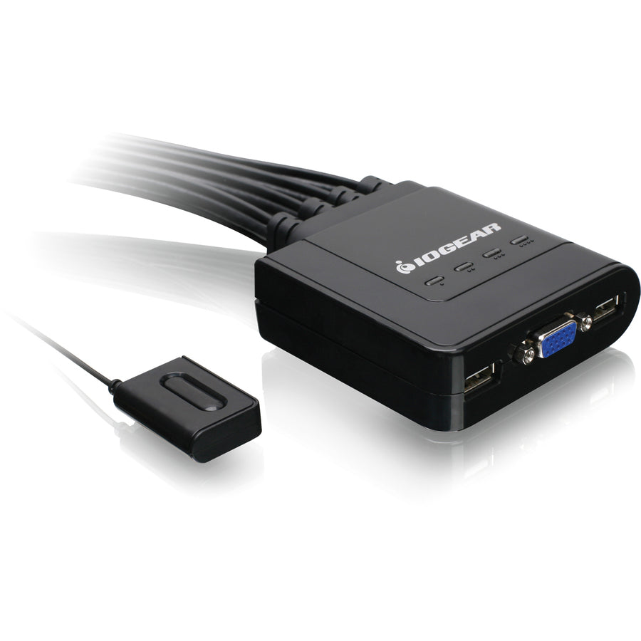 USB Cable KVM Switch - IOGEAR GCS24U 4-Port VGA Computer Control | IOGEAR