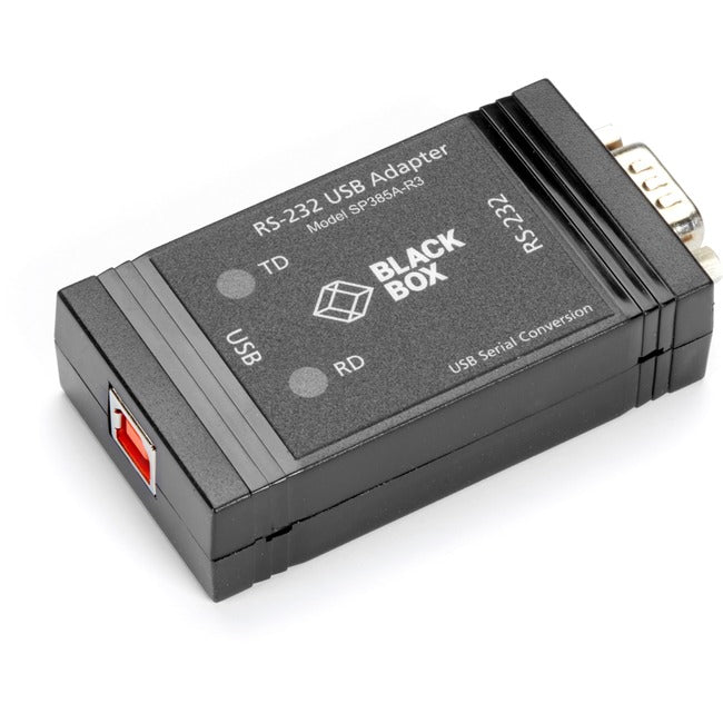 USB to RS232 Converter - BLACK BOX Opto-Isolated Serial Interface Galvanic Protection | Tecisoft SP385A-R3