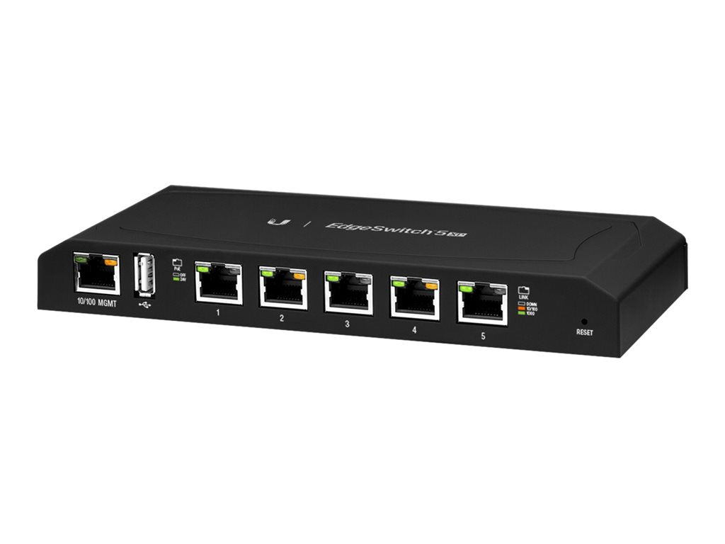 Ubiquiti EdgeSwitch ES-5XP - Switch - managed - 5 x 10/100/1000 (PoE) - wall-mountable - PoE