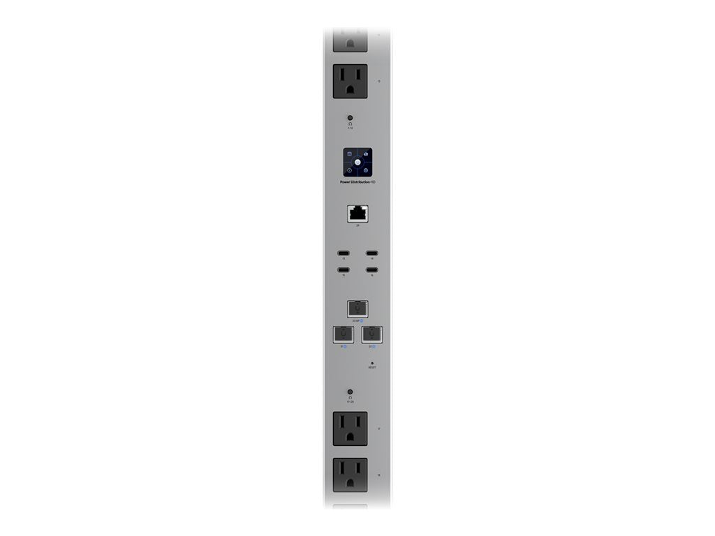 Ubiquiti Hi-Density USP-PDU-HD - Power distribution strip (rack-mountable) - AC 100 -125 V - 3750 Watt - input: NEMA L5-30P - USP-PDU-HD-SS