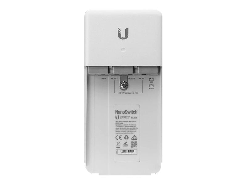 Ubiquiti NanoSwitch Outdoor 4-Port PoE Passthrough Switch