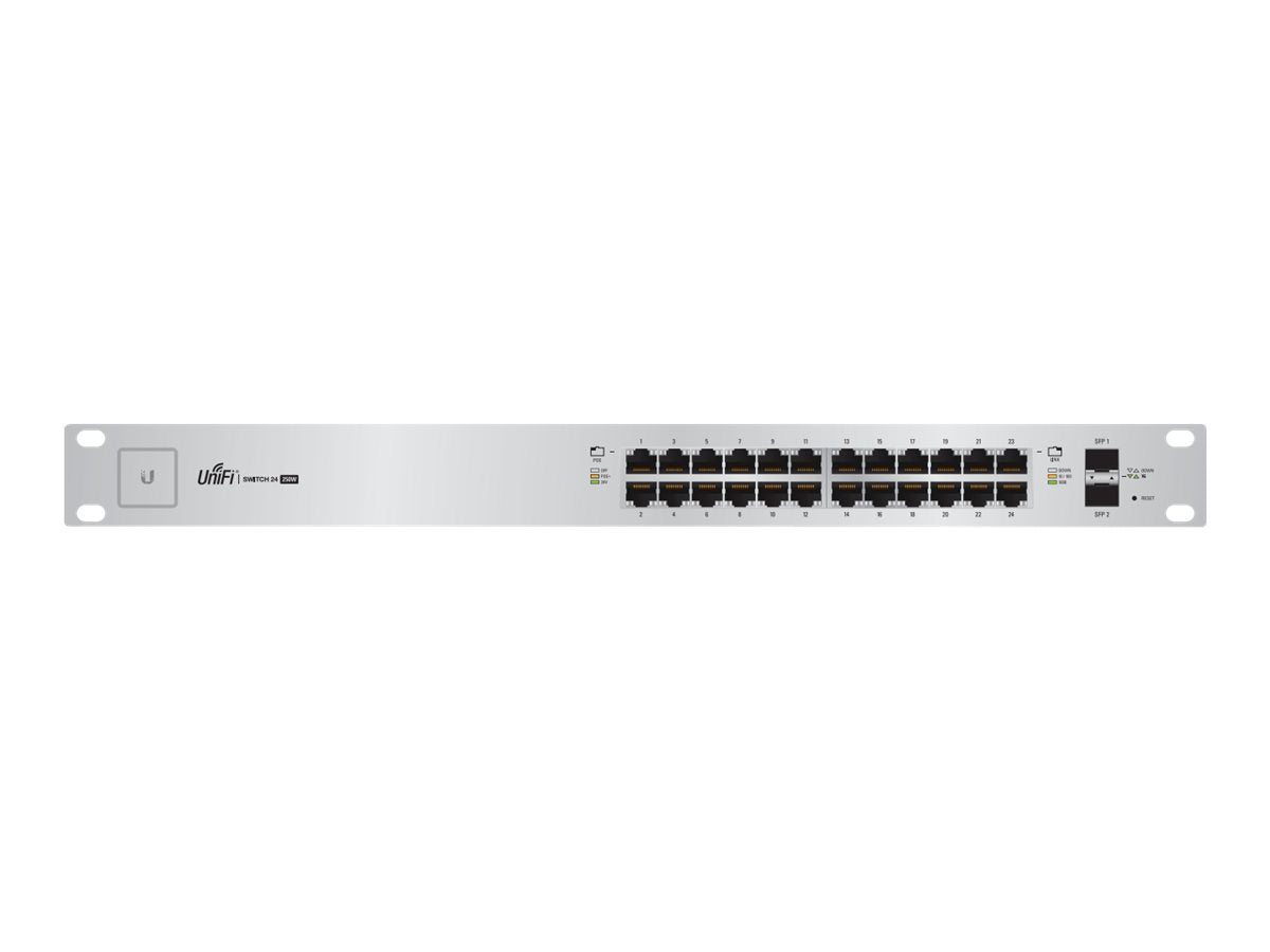Ubiquiti TDSourcing UniFi Switch US-24-250W - Switch - managed - 24 x 10/100/1000 (PoE+) + 2 x Gigabit SFP - rack-mountable -