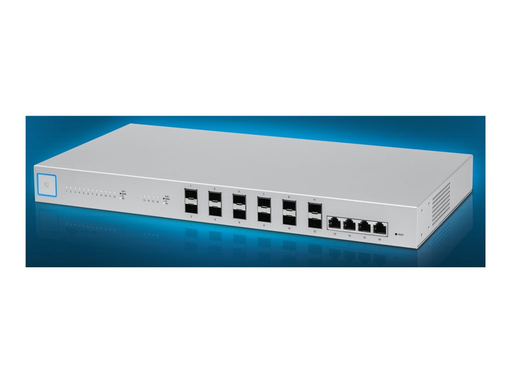 Ubiquiti UniFi US-16-XG - Switch - managed - 12 x 10 Gigabit SFP+ + 6 x 10 Gigabit Ethernet - rack-mountable
