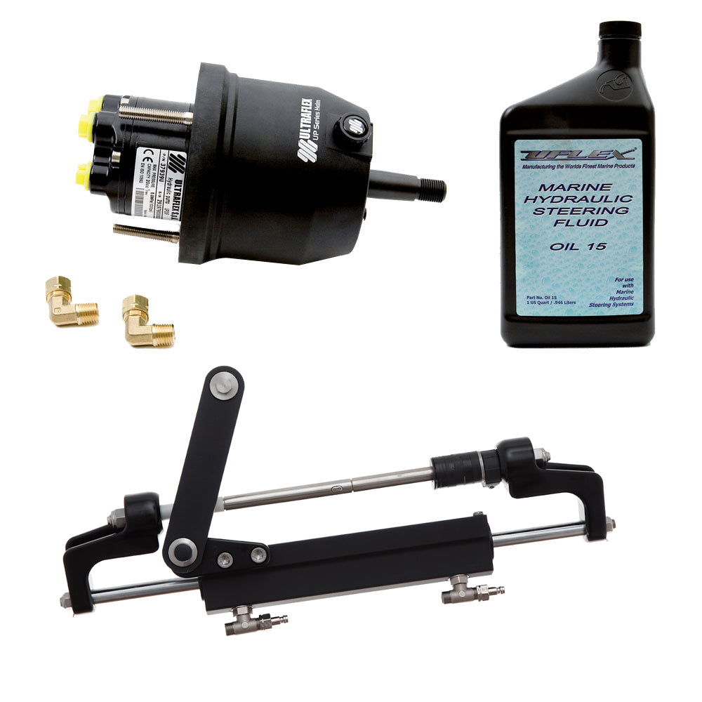 Uflex HYCO 1.1 Front Mount OB System up to 175HP - Includes UP20 FM Helm, 2qts of Oil,