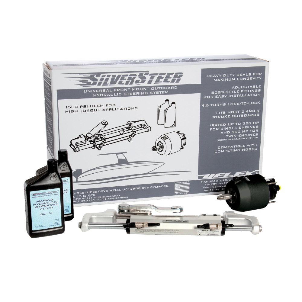 Uflex SilverSteer&trade; Universal Front Mount Outboard Hydraulic Steering System w/