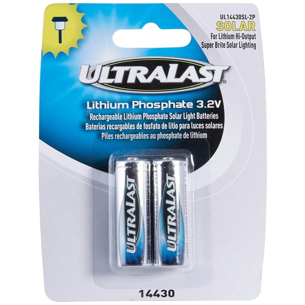 Ultralast UL14430SL-2P UL14430SL-2P 14430 Lithium Batteries for Solar Lighting,