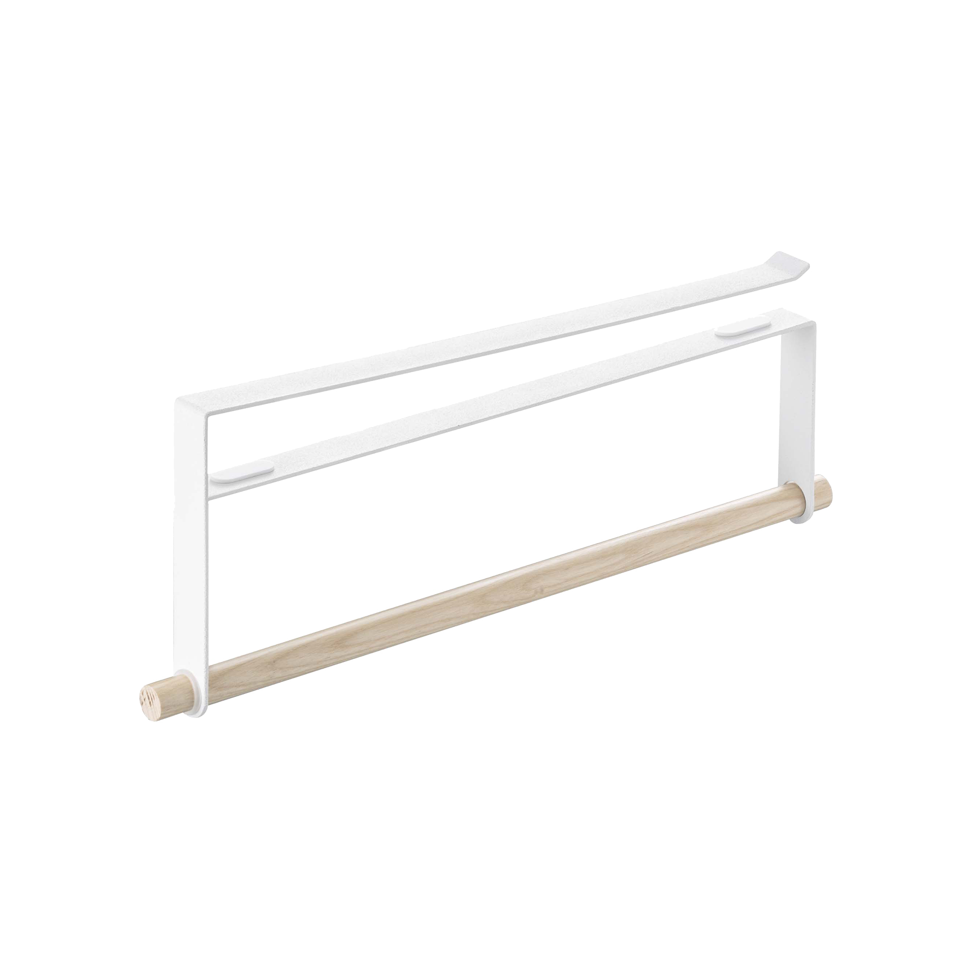 Undershelf Paper Towel Holder - Steel + Wood