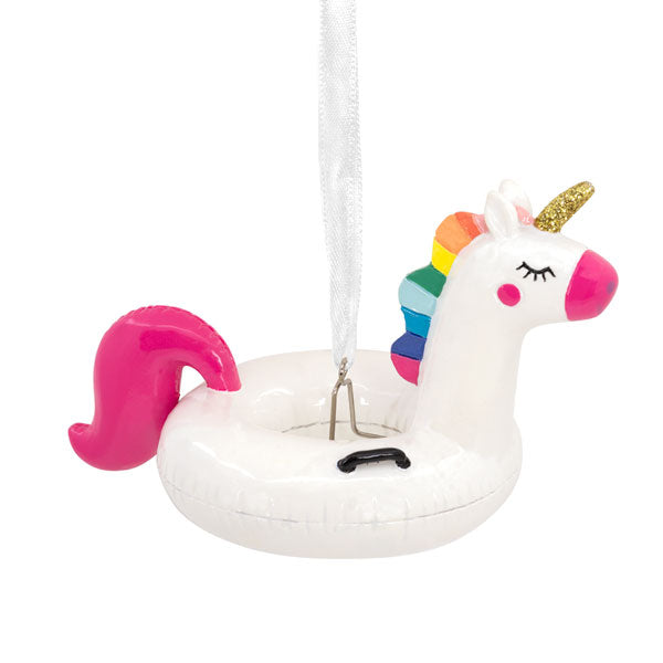 Unicorn Pool Float Ornament