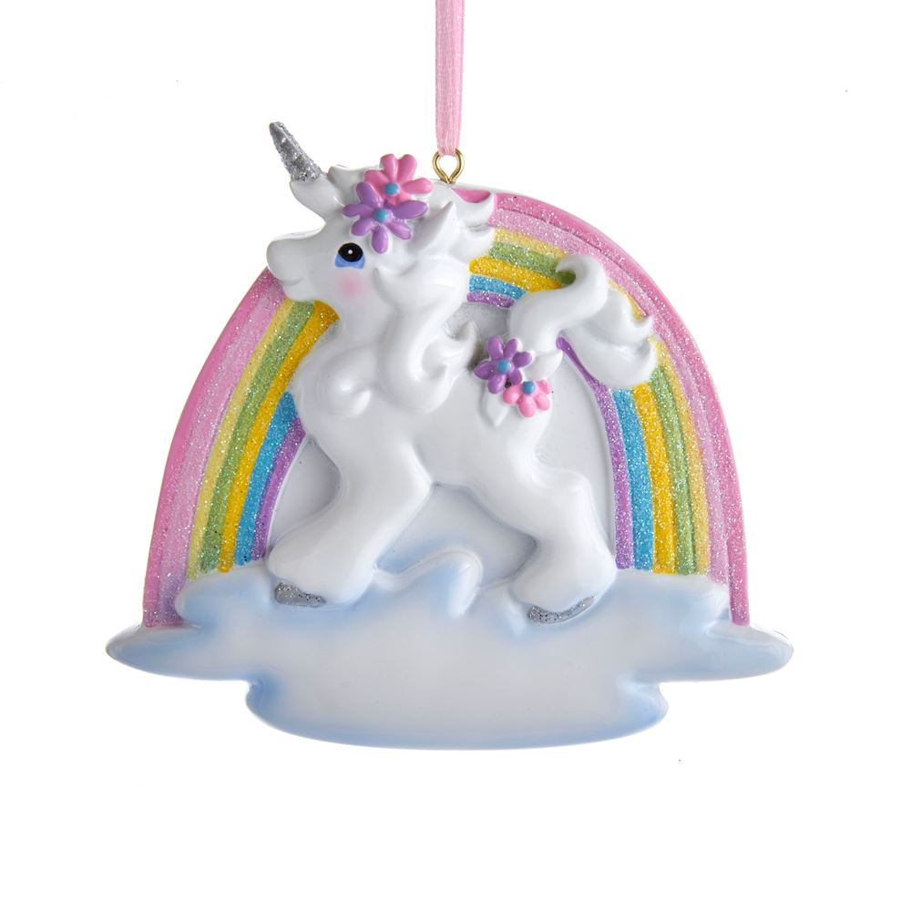 Unicorn Rainbow Ornament