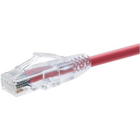 Unirise 10 Foot Cat6 Snagless Clearfit Patch Cable Red - High Density Cat6 Ultra