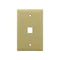 Unirise 1Port Wall Plate, Single Gang, Ivory WP-1P-IVY
