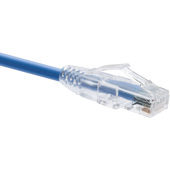 Unirise 2 Foot Cat6 Snagless Clearfit Patch Cable Blue - High Density Cat6 Ultra