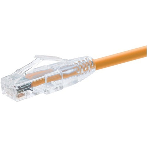 Unirise 20 Foot Cat6 Snagless Clearfit Patch Cable Orange - High Density Cat6 Ul