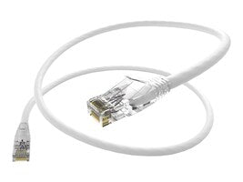 Unirise 20 Foot Cat6 Snagless Clearfit Patch Cable White - High Density Cat6 Ult