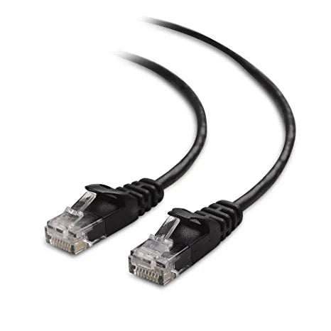 Unirise 3 Foot Cat6 Snagless Clearfit Patch Cable Black - High Density Cat6 Ultr