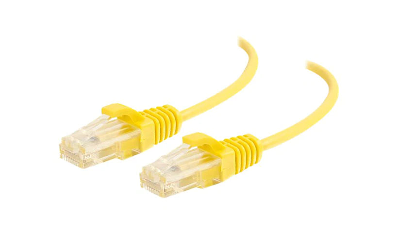 Unirise 3 Foot Cat6 Snagless Clearfit Patch Cable Yellow - High Density Cat6 Ult