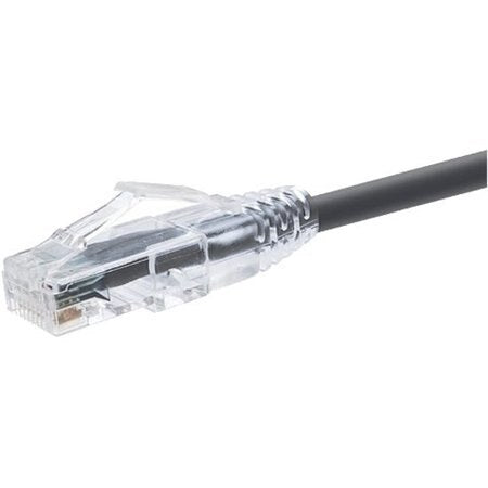 Unirise 6 Foot Cat6 Snagless Clearfit Patch Cable Black - High Density Cat6 Ultr