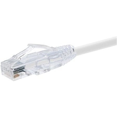 Unirise 6 Foot Cat6 Snagless Clearfit Patch Cable White - High Density Cat6 Ultr
