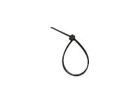 Unirise 6in Nylon Cable Tie 40lbs Black 100pk ZIP-06IN-100PKBK